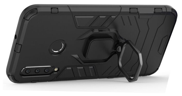Противоударный чехол с кольцом Panther Case для Huawei Honor 10i / 20i черный