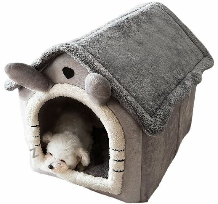 Домик для собак мелких и средних пород или для кошек с подушкой внутри - фотография № 2