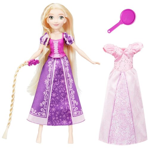 Кукла Hasbro Disney Princess Делюкс Рапунцель с дополнительным платьем 20 см, E2068 кукла disney princess принцесса в юбке с проявляющимся принтом золушка