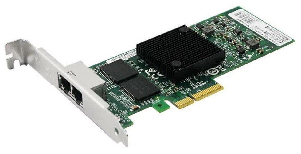 Сетевая карта LR-Link NIC PCIe x4, 2 x 1G, Base-T, Intel i350 chipset (FH+LP)