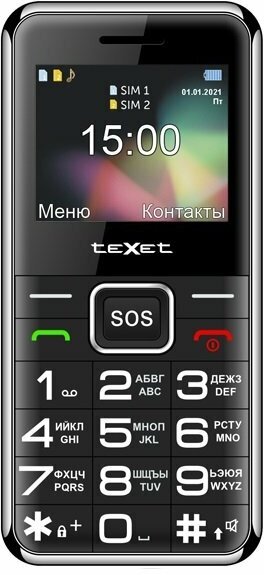 TEXET Телефон teXet TM-B319, черный