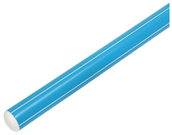Палка гимнастическая 80 см, цвет голубой для дома