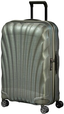 Чемодан Samsonite, 68 л, размер M, зеленый