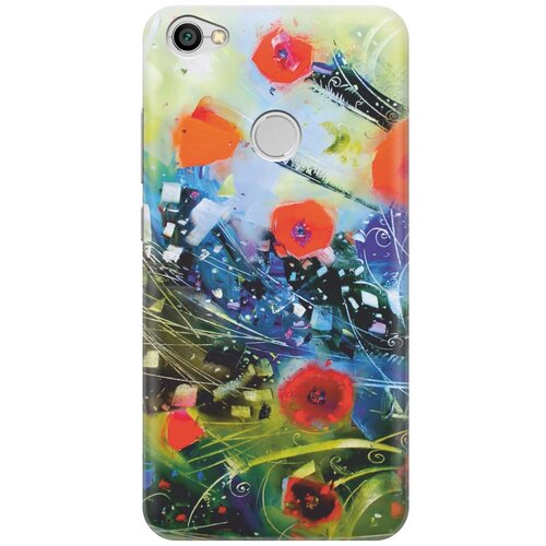 фото Re:paчехол - накладка artcolor для xiaomi redmi note 5a prime с принтом "яркие цветы"