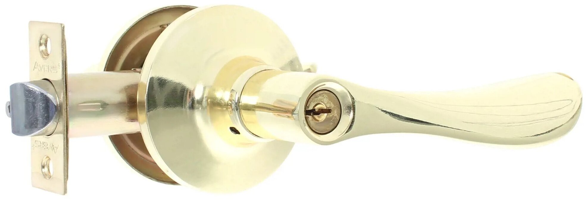 Ручка-защёлка Avers 8091-01-G с ключом и фиксатором сталь цвет золото
