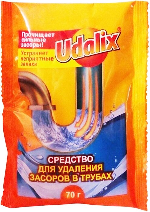 Udalix Средство для удаления засоров в трубах Udalix, 70 гр - фотография № 7