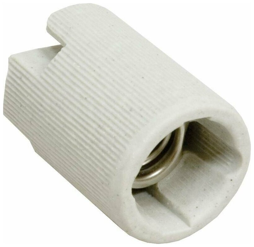 фото Патрон Feron Е14 керамический для точечных светильников белый