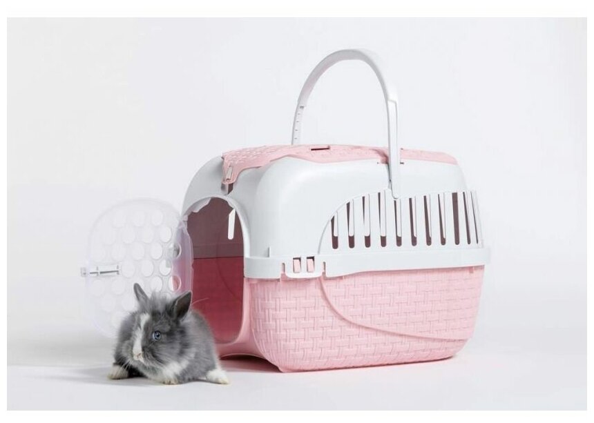 Клиппер-переноска для животных Bama Pet Maxi Tour 38х37х59 см 59 см 37 см 38 см pink 12 кг - фотография № 4