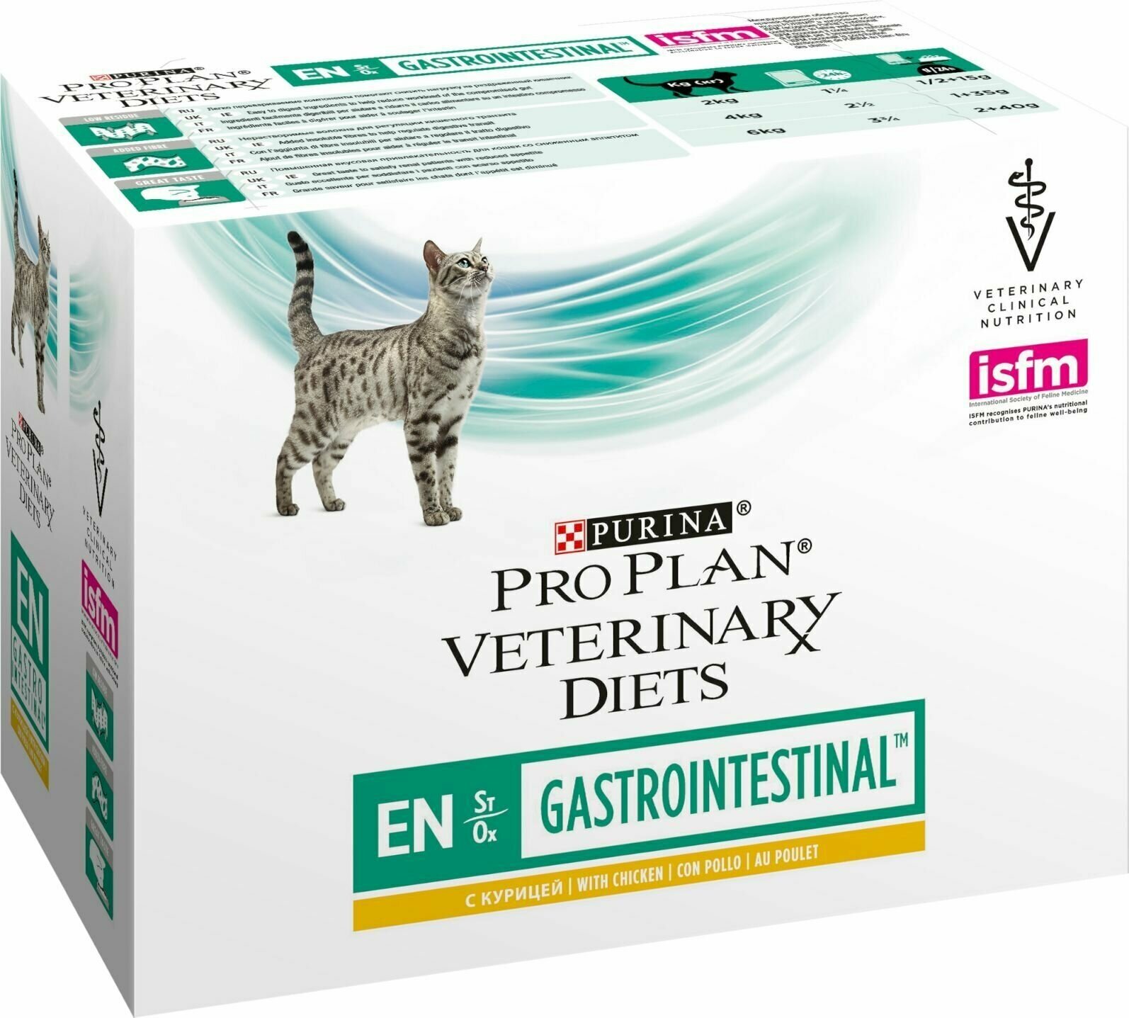 Влажный корм для кошек диетический PRO PLAN VETERINARY DIETS EN ST/OX Gastrointestinal при расстройствах пищеварения, с курицей, 85 г х 10 шт - фотография № 8