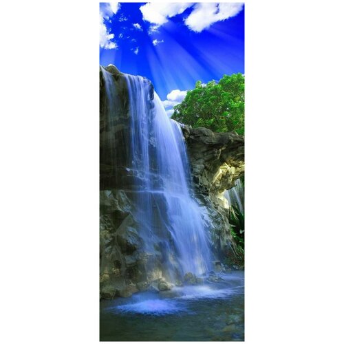 Самоклеящиеся фотообои Красивый водопад, размер: 90x210 см