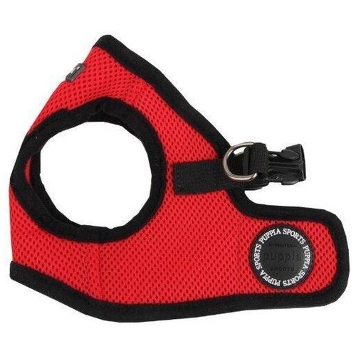 Шлейка Puppia Soft vest harness B, обхват шеи 36 см, красный/черный, XL