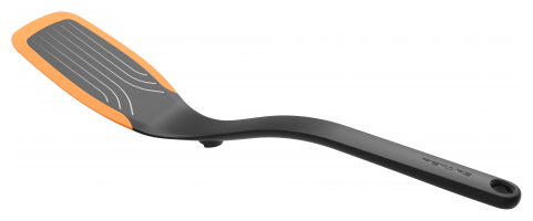 Лопатка FISKARS Functional Form 1027300 с силиконовыми краями черный/оранжевый 37.3 см 1 шт. 8 см - фотография № 2