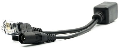 Комплект передачи питания и данных по кабелю Ethernet cat 5E (PoE-инжектор)