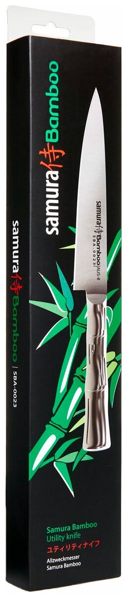 Нож Samura универсальный Bamboo, 15 см, AUS-8 - фото №5