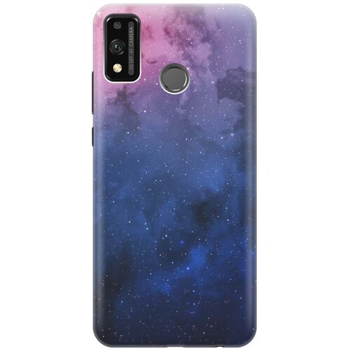фото Ультратонкий силиконовый чехол-накладка для honor 9x lite с принтом "звездное зарево" gosso