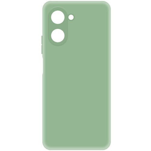 Чехол-накладка Krutoff Silicone Case для Realme C33/С33 2023 зелёный чехол накладка krutoff soft case хохлома для realme c33 черный