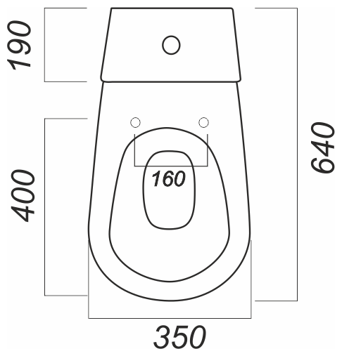 Кама KMASACC01090111 Унитаз-компакт стандарт 65х35 см (косой выпуск, бачок) Sanita - фото №6