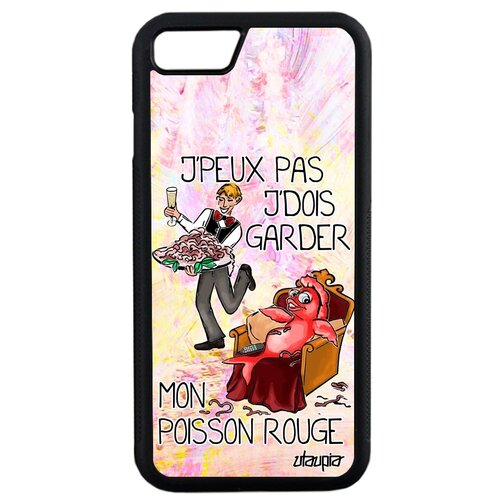 фото Чехол на телефон iphone se 2020, "не могу - у меня красная рыбка!" комикс юмор utaupia