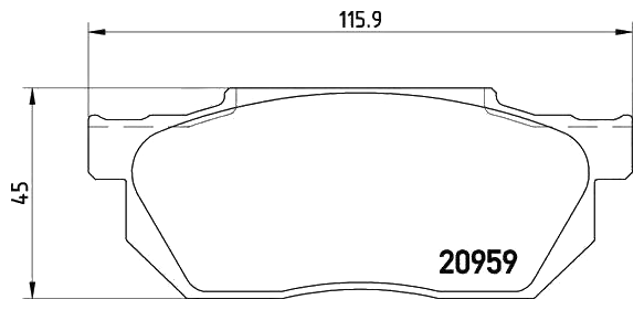 Дисковые тормозные колодки TRIALLI PF 4219 (4 шт.)