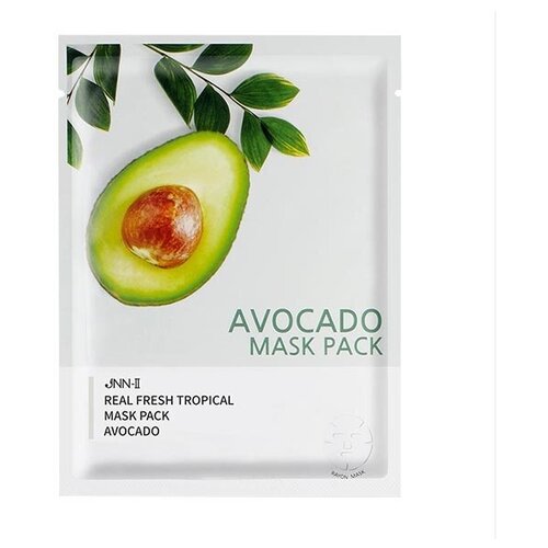 JUNGNANI Маска тканевая REAL FRESH TROPICAL MASK AVOCADO 25мл