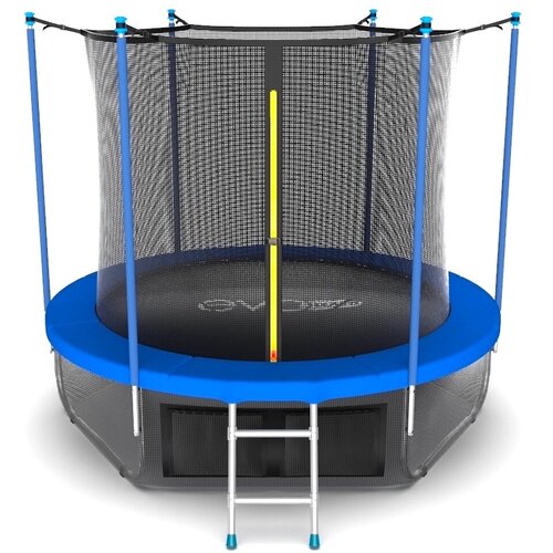 Каркасный батут EVO Jump Premium Inside 8FT с нижней сетью 244х244х216 см , sky батут evo jump 8ft internal blue с нижней сетью