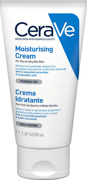 CeraVe Крем для лица и тела Moisturising Cream Увлажняющий для сухой и очень сухой кожи лица и тела, 50 мл