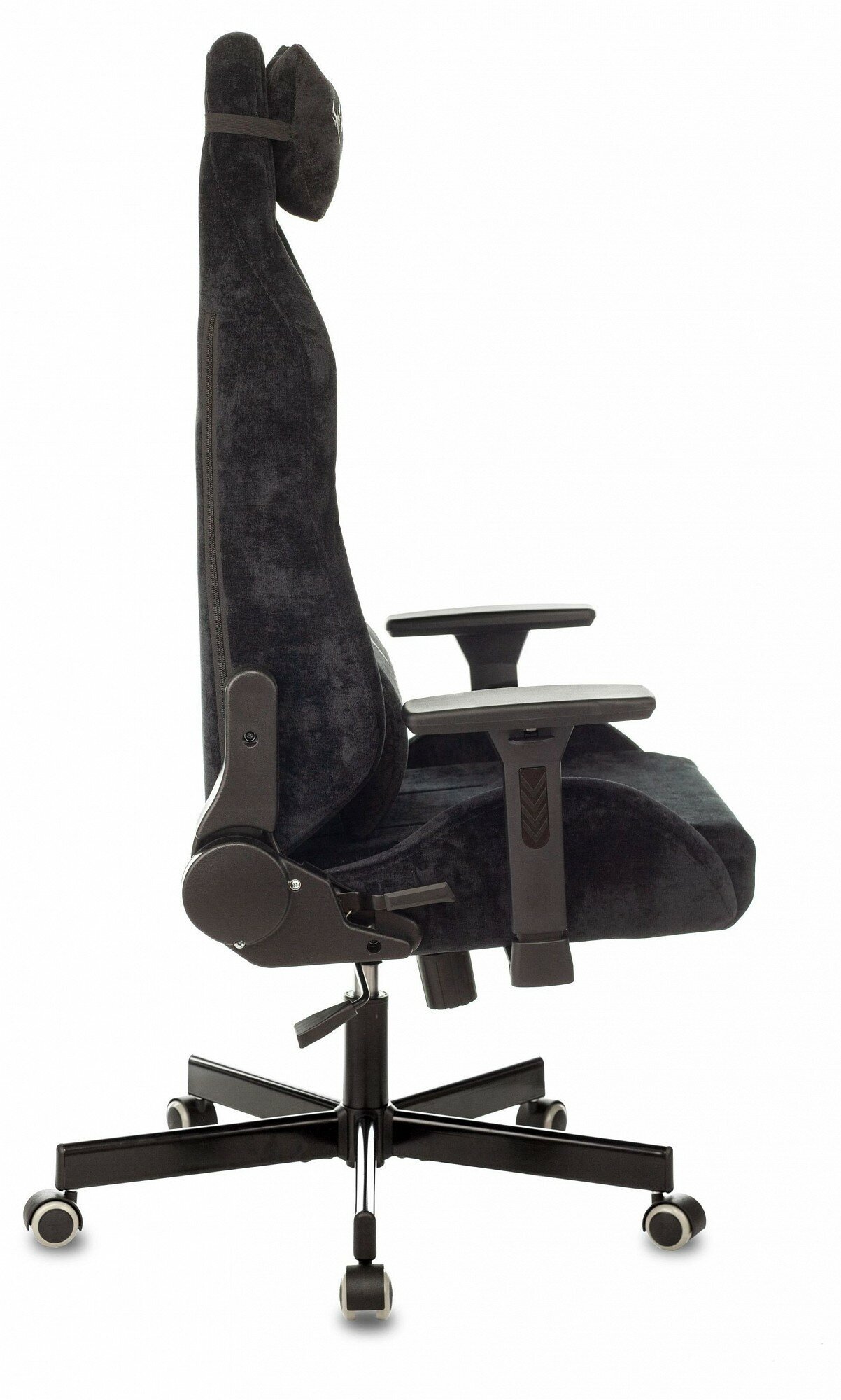 Кресло игровое KNIGHT N1, на колесиках, ткань, черный [knight ] - фото №5