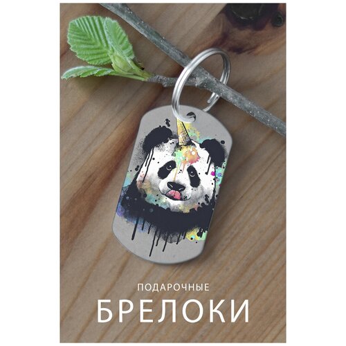 фото Брелок для ключей панда, брелок мужской женский аксессуар, брелок на ключи детский подарок ребенку сыну или дочке в виде жетона подарок zhenya cloud