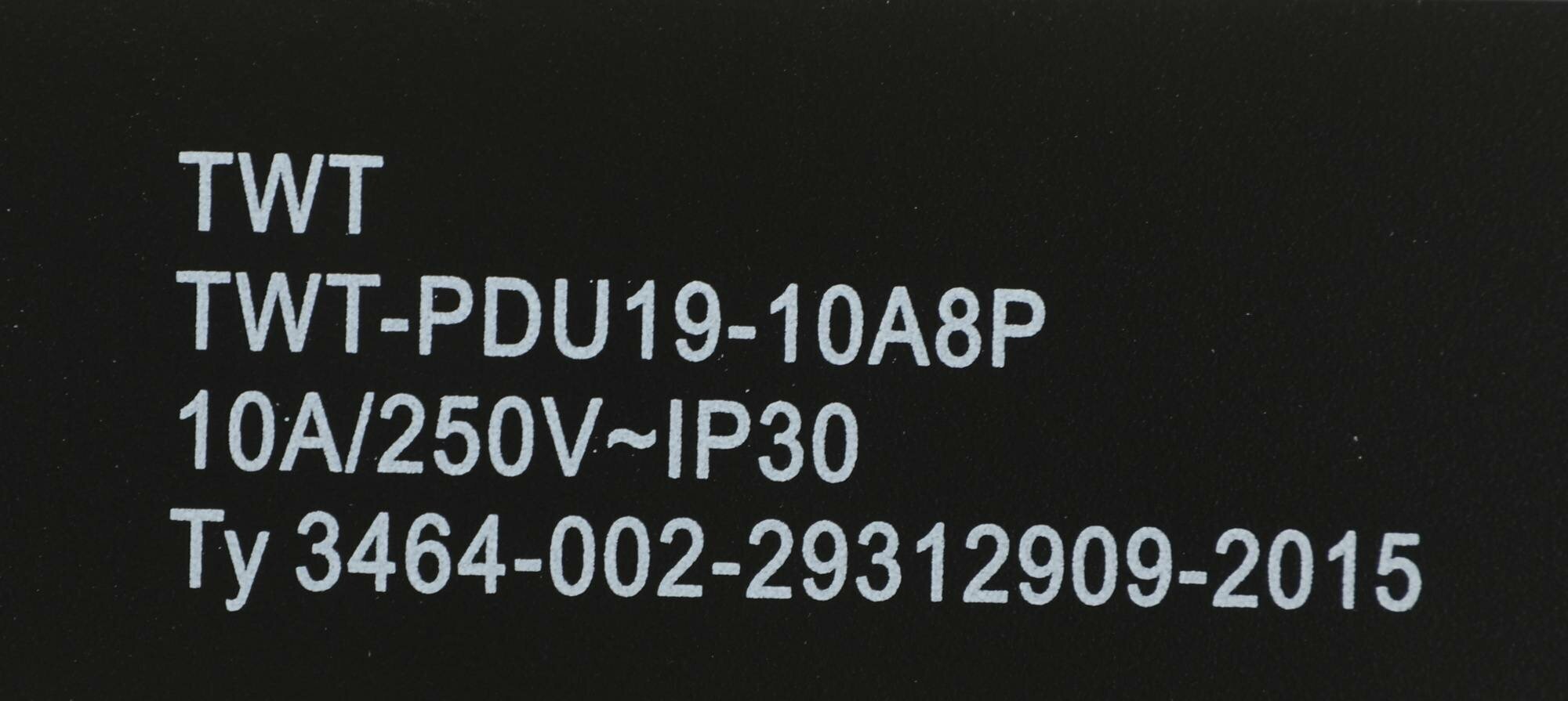 Блок розеток Lanmaster TWT-PDU19-10A8P 8 розеток черный - фото №4