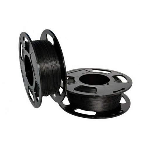 фото Nylon super 6c m4 v3 черный 1,75 мм u3print пластик для 3d принтера, катушка 450 г