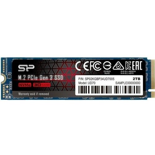 SILICON POWER Накопитель SSD Silicon Power PCIe 30 x4 2TB SP02KGBP34UD7005 M-Series UD70 M2 2280 SP02KGBP34UD7005 2162000₽