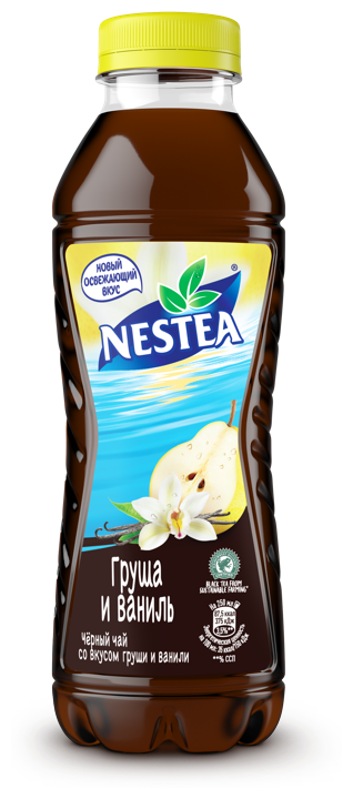 Упаковка 6 штук Холодный чай Nestea черный Груша и ваниль 0,5л ПЭТ - фотография № 3