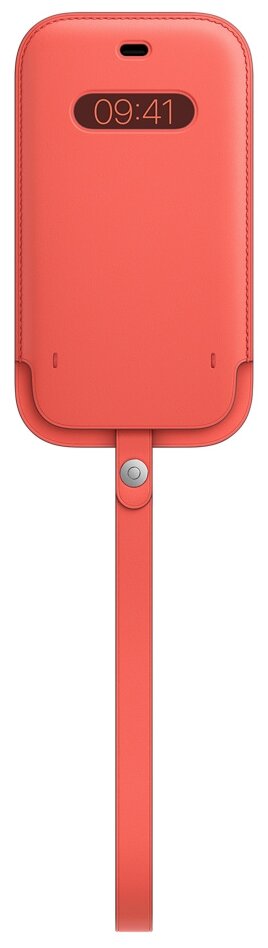 Чехол (футляр) Apple Leather Sleeve with MagSafe, для Apple iPhone 12/12 Pro, розовый цитрус [mhya3ze/a]