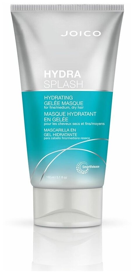 Joico Гидратирующая гелевая маска для тонких/средних сухих волос Hydra Splash, 185 г, 150 мл