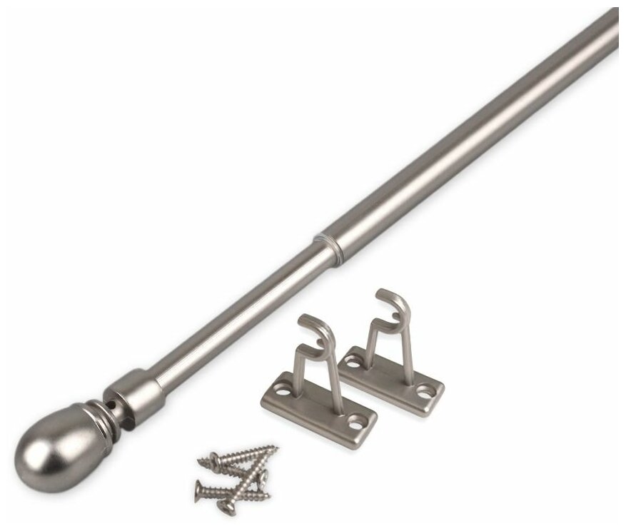 OLEXDECO Мини-карниз «Беллуно» (8/10 Хром матовый 80-120)