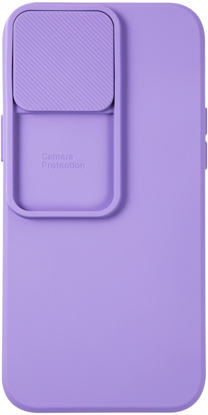 Чехол накладка UNBROKE soft case with camera slider для iPhone 13 Pro Max, фиолетовая - фото №5