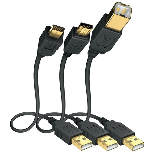 rockdale uth1 5m кабель usb a b для подключения цифрового пианино Кабель USB 2.0 Тип A - B Inakustik 01070005 Premium USB 5.0m