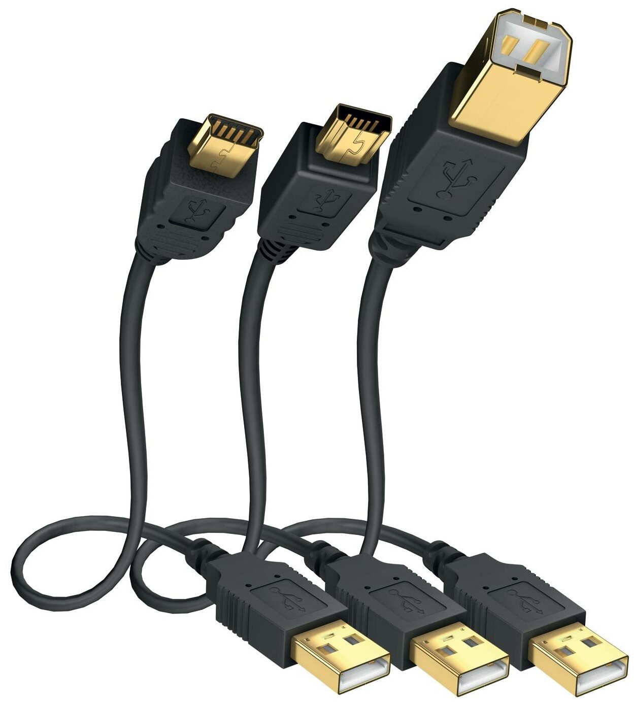 Кабель USB INAKUSTIK Premium High Speed USB 2.0, 5 m, 01070005