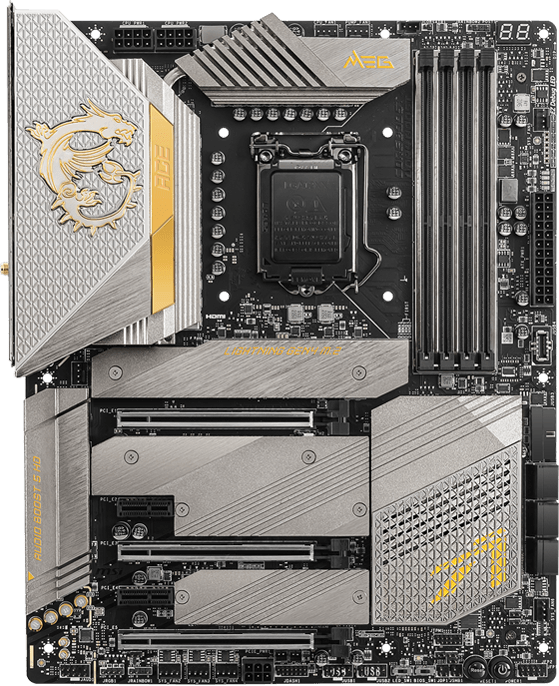 Материнская плата MSI MEG Z590 ACE Gold Edition, ATX, LGA1200 (MEG Z590 ACE GOLD EDITION)