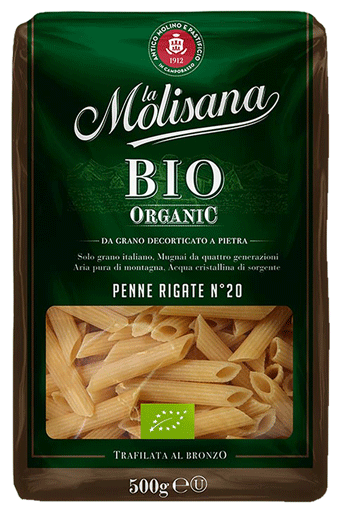 Макаронные изделия La Molisana PENNE RIGATE BIO ORGANIC (Перья рифленые Bio) № 20, 500г - фотография № 1