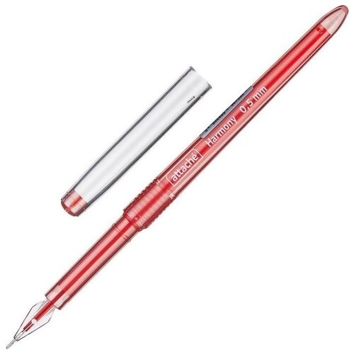 Attache Ручка гелевая Harmony 0.5 мм, 389735, красный цвет чернил, 1 шт. attache ручка гелевая harmony 0 5 мм черный цвет чернил 1 шт