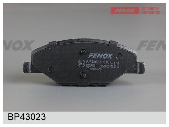 Fenox колодки тормозные дисковые vw polo 10 - bp43023