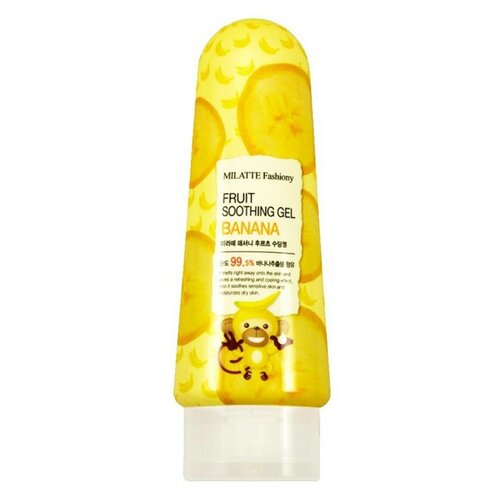 Milatte Гель для тела многофункциональный Fruit Soothing Gel Banana, 200 мл