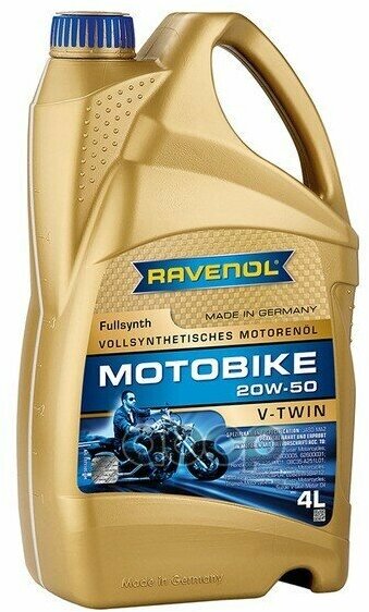 Моторное Масло Ravenol Motobike V-Twin Sae 20W-50 Fullsynth (4Л) New Ravenol арт. 117110500401999