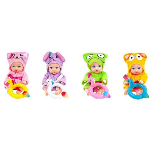 Пупс Junfa toys в шаре Время купания, 9 см, A377A микс