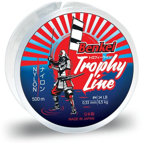 Леска Benkei Trophy Line 500m желтый fluo #4 (0,33mm), 8,6kg sport trophy plastic decorative durable exquisite awards recognition trophy championship cup souvenir craft cup adwards trophy