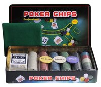 Набор для покера Partida Holdem Light с номиналом, 300 фишек