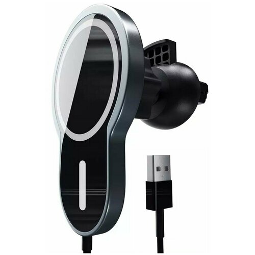 держатель автомобильный с беспроводной зарядкой ipower pro 15w magsafe для iphone samsung huawei xiaomi ts store Держатель автомобильный с беспроводной зарядкой CarWC03 15W. Черный