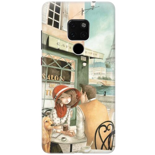 фото Re:paчехол - накладка artcolor для huawei mate 20 с принтом "sweet paris"