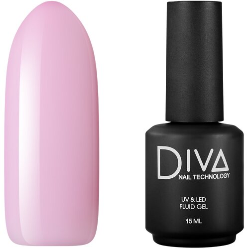 Гель Diva Nail Technology, Fluid №6 diva nail technology трехфазный гель builder color ice pink